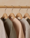 Quincy Mae Textured Sweat Set ~ Frost