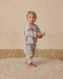 Quincy Mae Textured Sweat Set ~ Frost