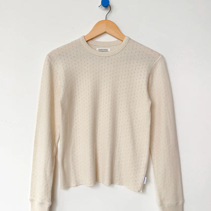 Le Bon Shoppe Pointelle Fundamental Tee ~ Naturel