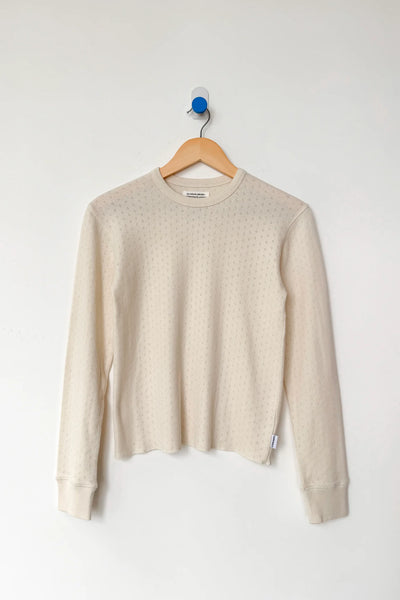 Le Bon Shoppe Pointelle Fundamental Tee ~ Naturel