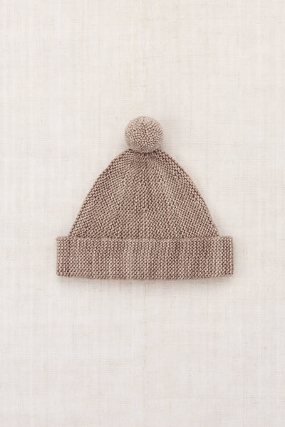 Misha & Puff Garter Hat ~ Turtledove