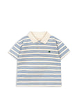 Konges Spotty SS Polo ~ Stripe Ciel