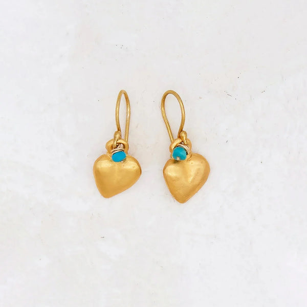 River Song Golden Sweetheart Earrings