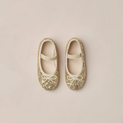 Noralee Ballet Flats ~ Gold Sparkle
