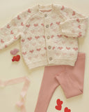 Quincy Mae Knit Cardigan ~ Hearts