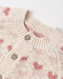 Quincy Mae Knit Cardigan ~ Hearts