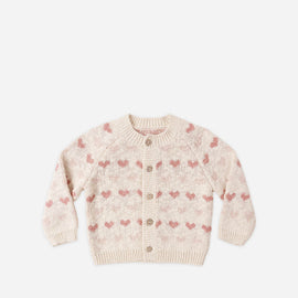 Quincy Mae Knit Cardigan ~ Hearts