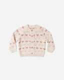 Quincy Mae Knit Cardigan ~ Hearts