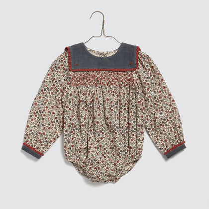 Little Cottons Hallie Romper ~ Cottage Floral