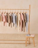 Quincy Mae Knit Booties ~ Heathered Dusty Blue