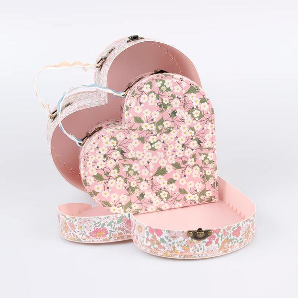 Meri Meri x Liberty Heart Suitcases