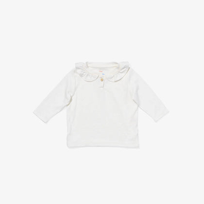 Oso & Me Hen Baby Shirt ~ Vanilla Piping