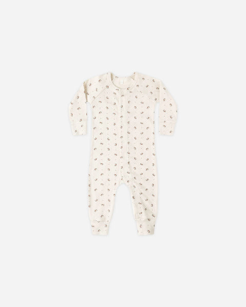 Quincy Mae Pointelle Long John ~ Holly Berry