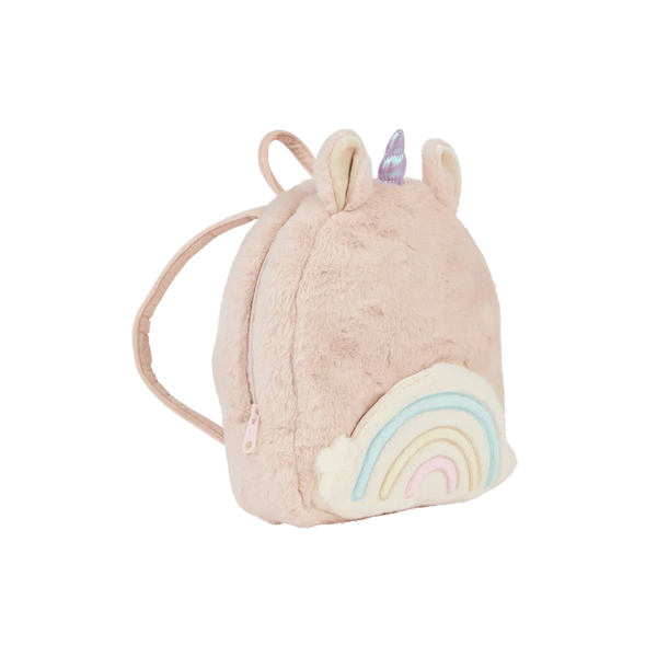 Olliella Hopalong Unicorn Backpack ~ Pink