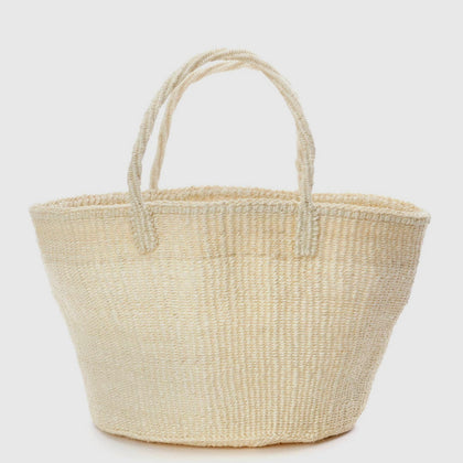 Classic Sisal Tote ~ Ivory