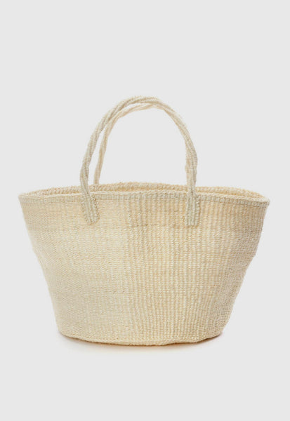 Classic Sisal Tote ~ Ivory