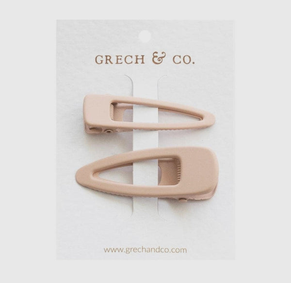 Grech & Co Matte Clips - Set of 2 Shell