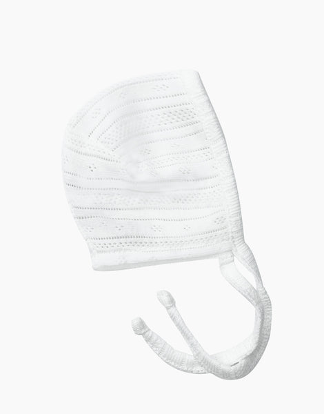 Minikane Baby Bonnet - White