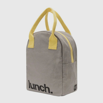 Fluf Zipper Lunch Bag ~ Grey
