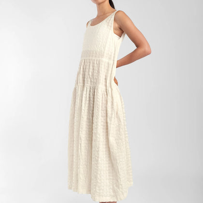 Micaela Greg Cream Ira Dress