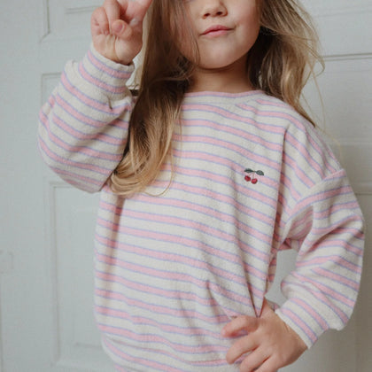 Konges Itty Sweat Shirt ~ Lolly Stripe