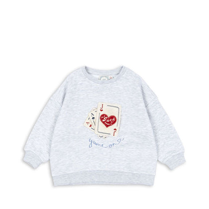 Konges Rosie H-W Jack Sweat OCS ~ Light Grey Melange