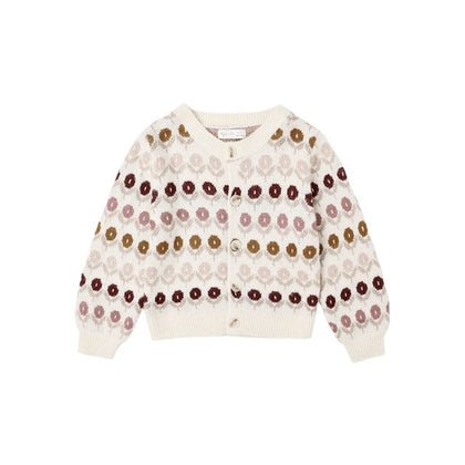 Rylee + Cru Baby Cheyenne Cardigan ~ Floral Jacquard