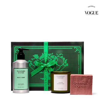 Flamingo Estate Jasmine Damask Rose Bathroom Set