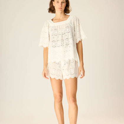 Natalie Martin Jasper Short ~ Medallion Emb Salt