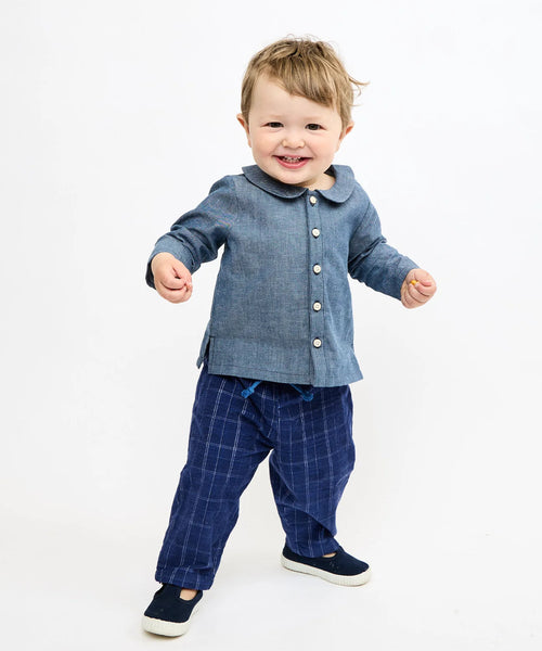 Oso & Me Baby Jefferson Shirt ~ Denim