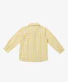 Oso & Me Jeffie Shirt  ~ Yellow Picnic Check