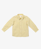 Oso & Me Jeffie Shirt  ~ Yellow Picnic Check