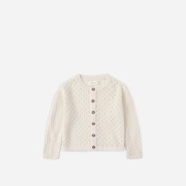 Quincy Mae Knit Cardigan ~ Natural