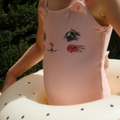 Konges Kitty Swimsuit ~ Powder Pink