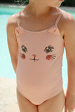 Konges Kitty Swimsuit ~ Powder Pink