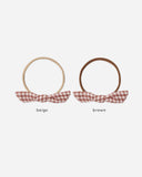 Quincy Mae Little Knot Headband ~ Red Gingham