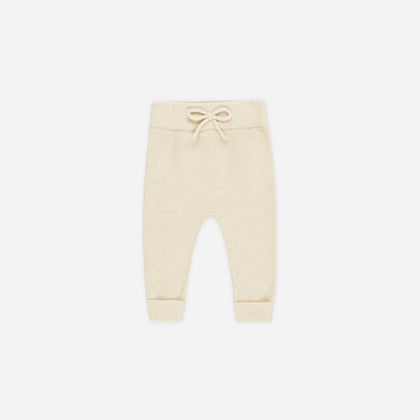 Quincy Mae Knit Pant ~ Heathered Natural