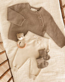 Quincy Mae Knit Pant ~ Heathered Natural