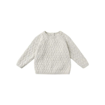 Quincy Mae Knit Sweater Set ~ Heathered Blue