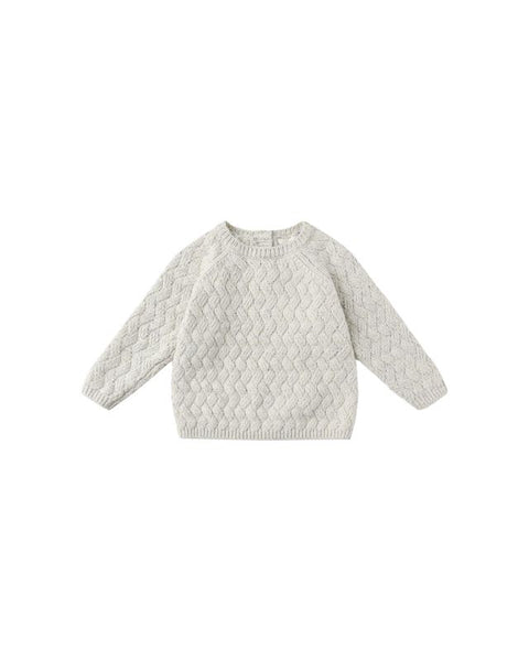 Quincy Mae Knit Sweater Set ~ Heathered Blue