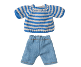 Maileg Petite Couture Knitted Sweater & Pants for Big Brother Mouse