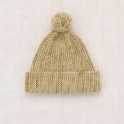 Misha & Puff Baby Garter Hat ~ Pebble