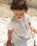 Go Gently Nation Lace Neck Dress ~ White