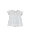 Go Gently Nation Lace Neck Dress ~ White