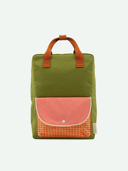 Sticky Lemon Large Backpack ~ Farmhouse Envelope ~ Sprout Green