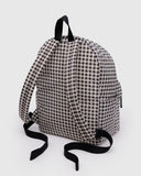 Baggu Large Nylon Backpack ~ Black & White Gingham