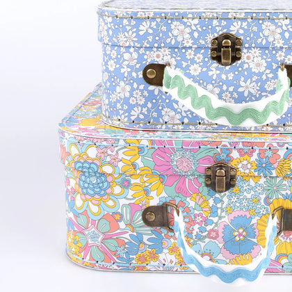 Meri Meri x Liberty Suitcases