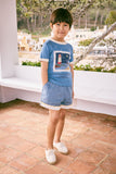 Misha & Puff Lighthouse Collage Ringer Tee ~ Blueslate
