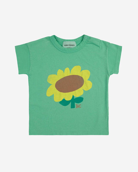 Bobo Choses Sunflower T- Shirt ~ Light Green