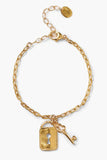 Chan Luu Lock and Key Bracelet Yellow Gold